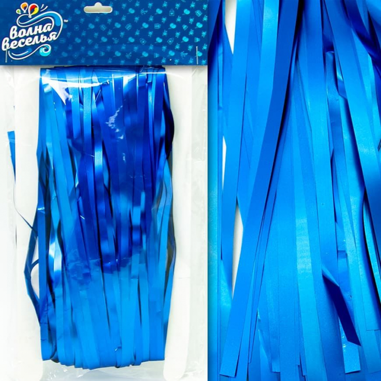 Занавес Дождик, Синий, Матовый