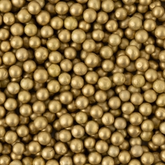 Шарики пенопласт, Золото, Металлик