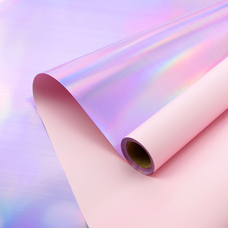 Пленка матовая двухсторонняя с переливом Розовая