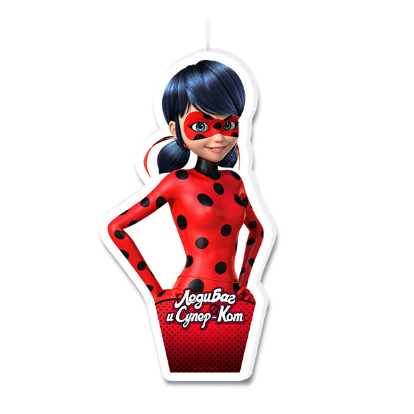 Свеча фигурная для торта "Леди Баг"